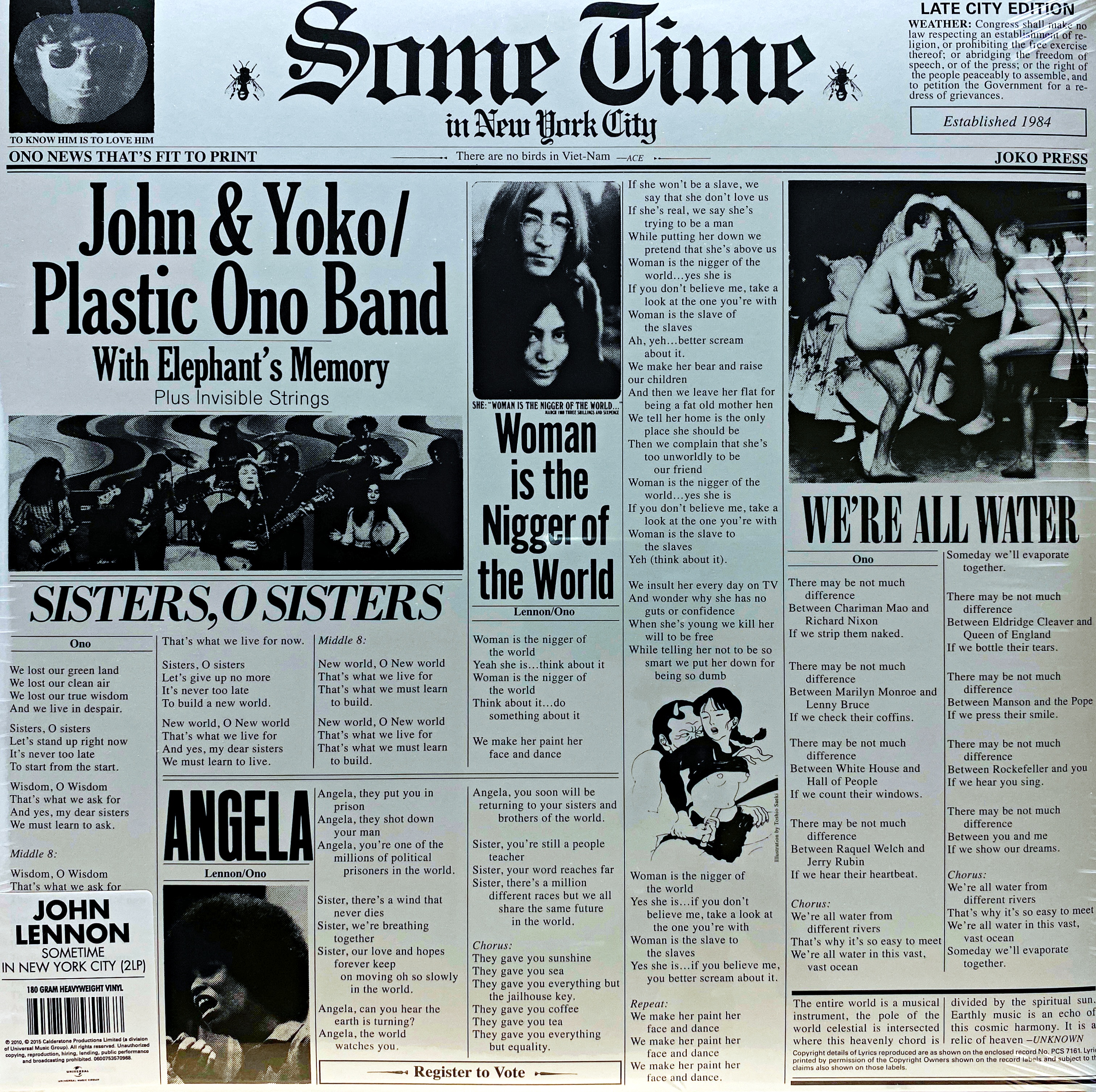 2xLP John & Yoko / Plastic Ono Band - Some Time In New York City