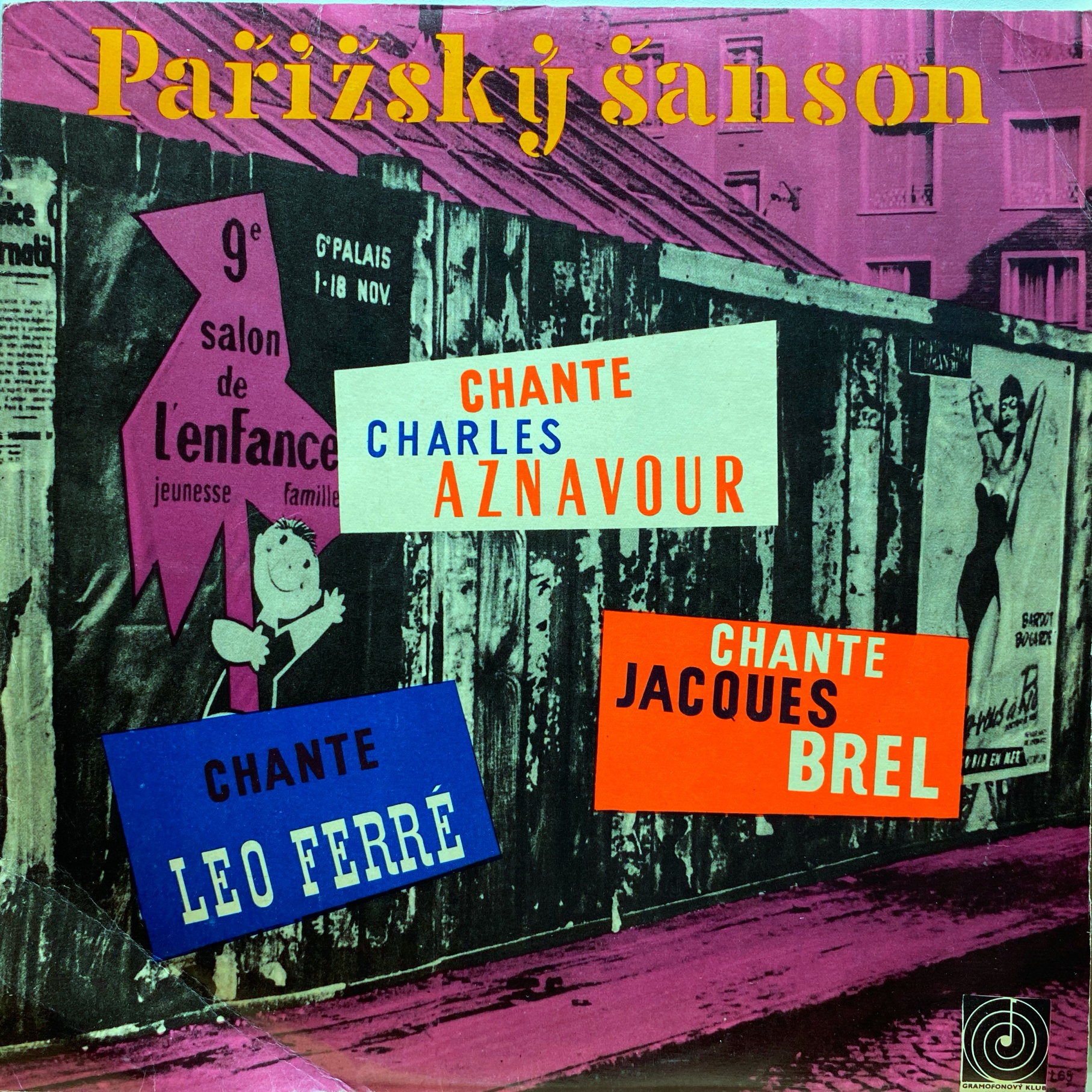 LP Charles Aznavour, Jacques Brel, Leo Ferré ‎– Pařížský Šanson