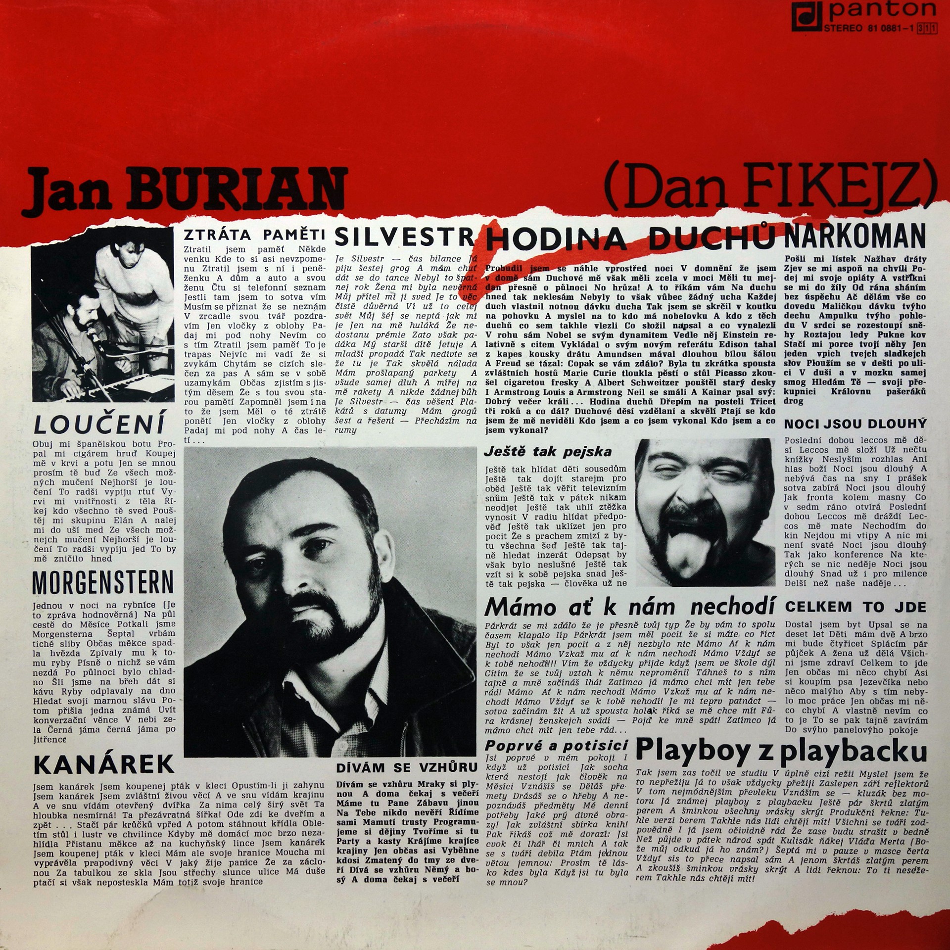 LP Jan Burian ( Dan Fikejz) ‎– Hodina Duchů