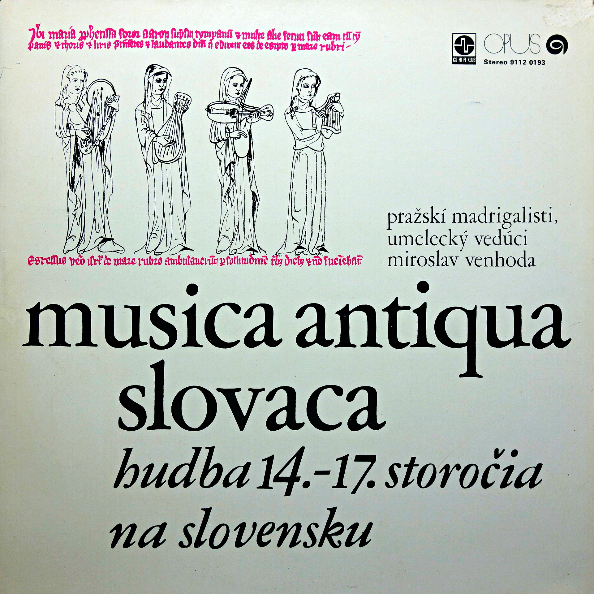 LP Musica Antiqua Slovaca: Hudba 14.-17. Storočia Na Slovensku