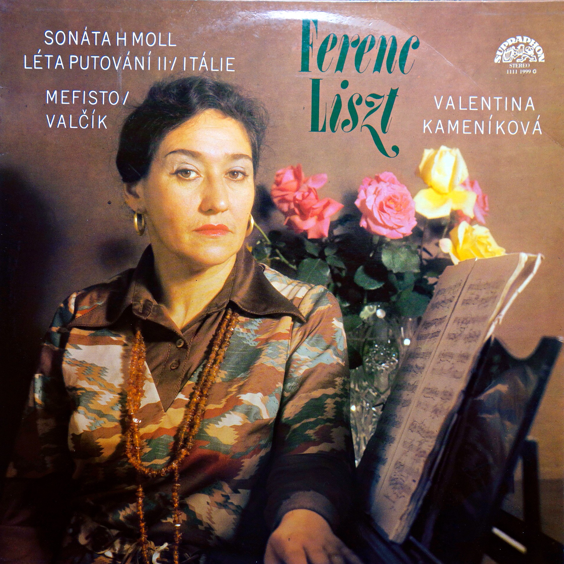 LP Franz Liszt, Valentina Kameníková ‎– Sonáta H Moll / Mefisto - Valčík