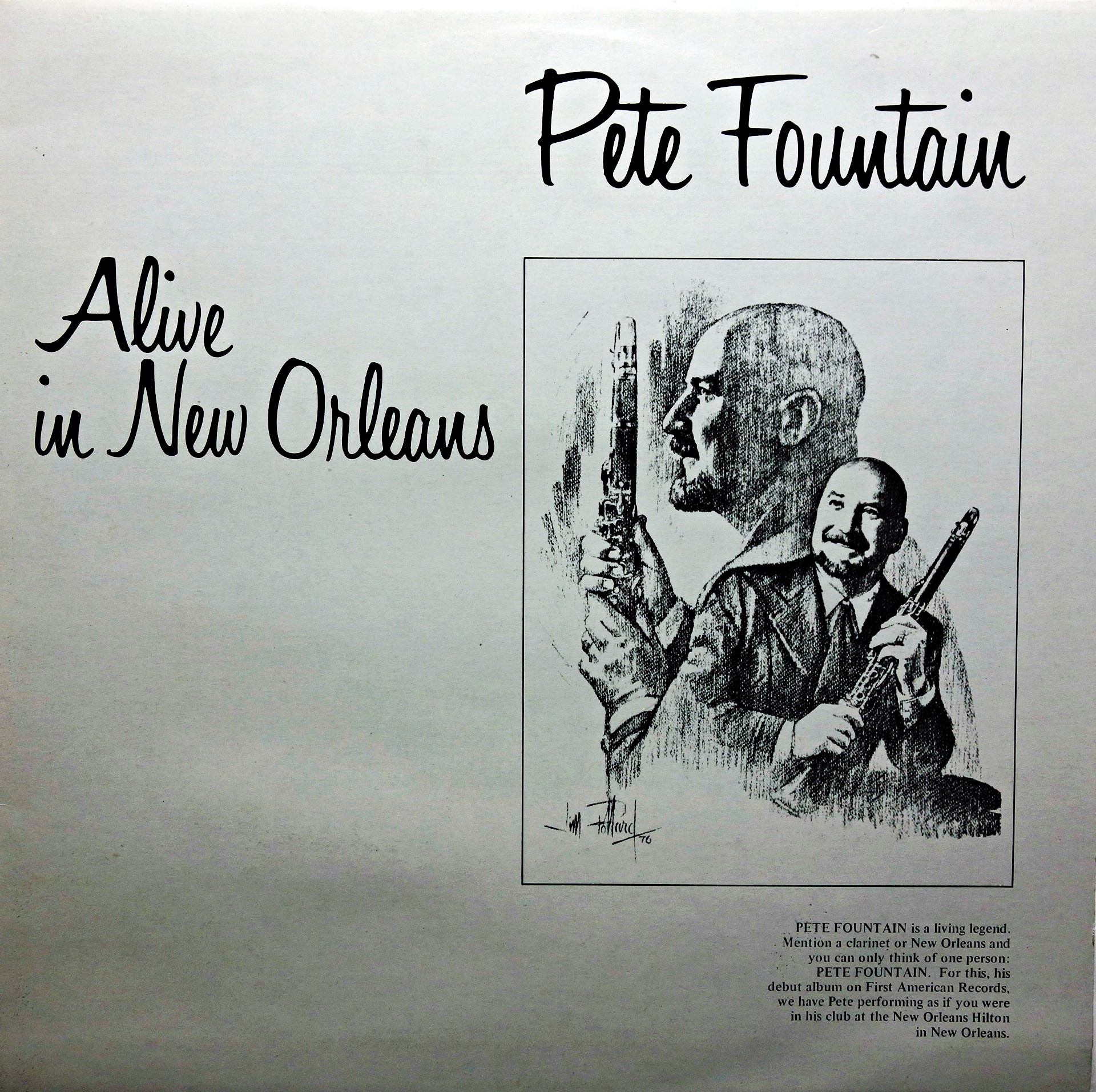 LP Pete Fountain ‎– Alive In New Orleans