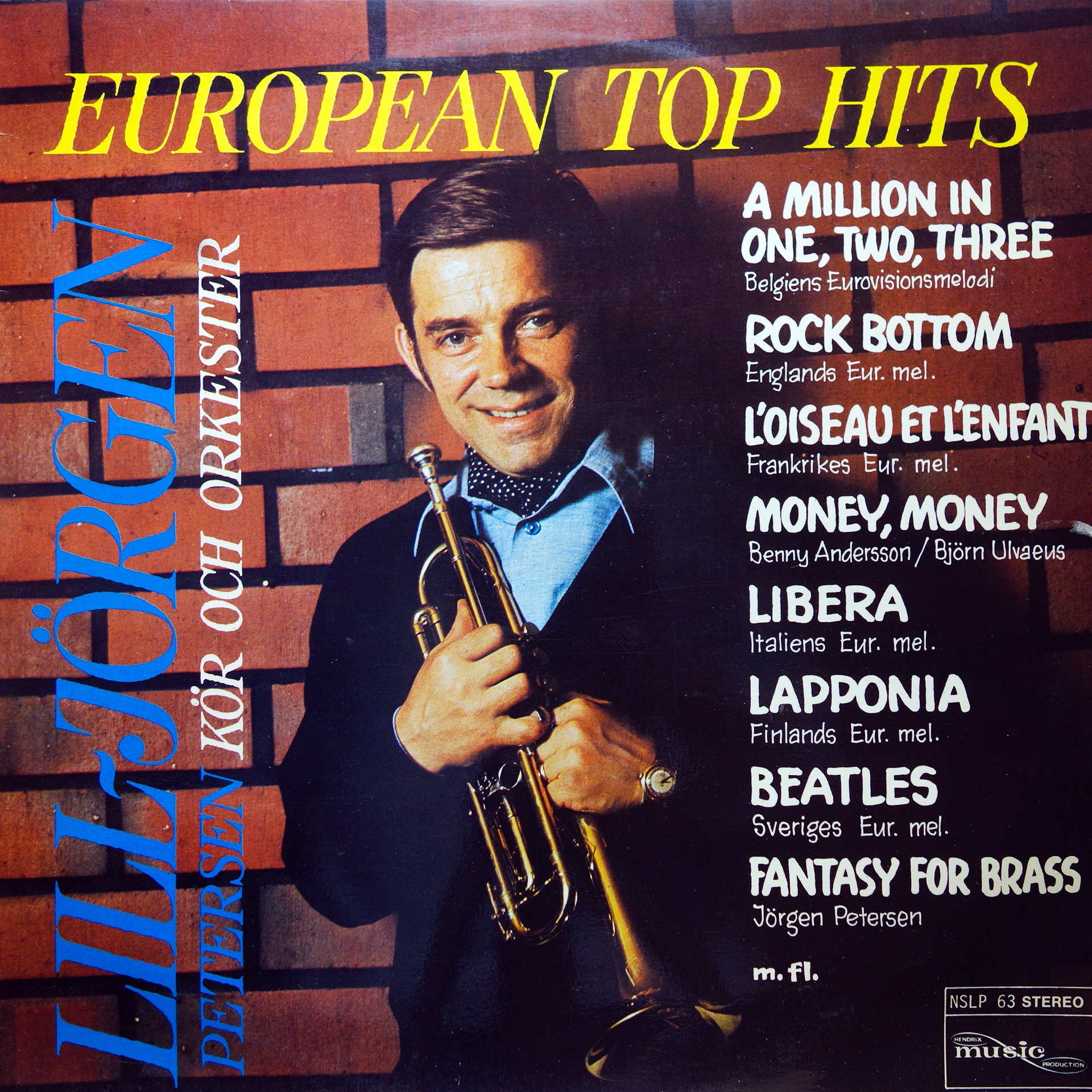 LP Jörgen Petersen's Kör Och Orkester ‎– European Top Hits