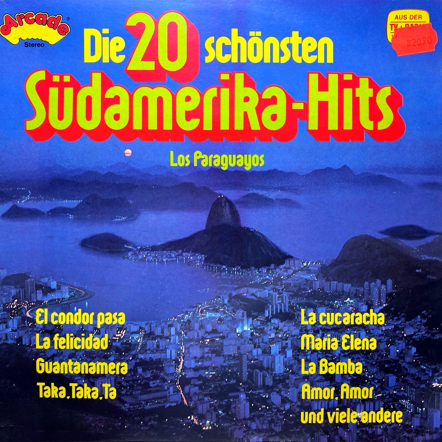 LP Los Paraguayos ‎– Die 20 Schönsten Südamerika-Hits