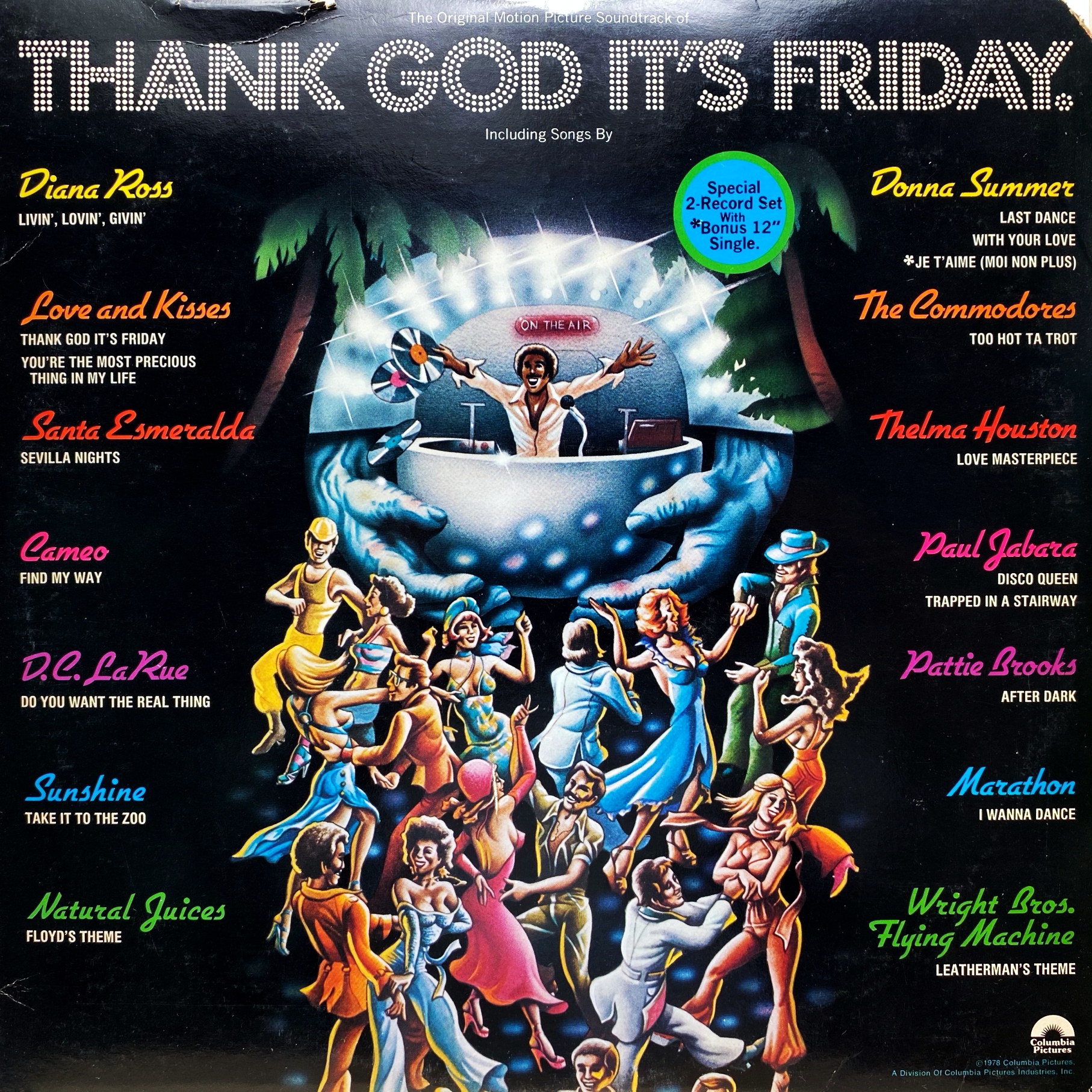 3xLP  Various ‎– Thank God It's Friday (The Original Motion Picture Soundtrack)