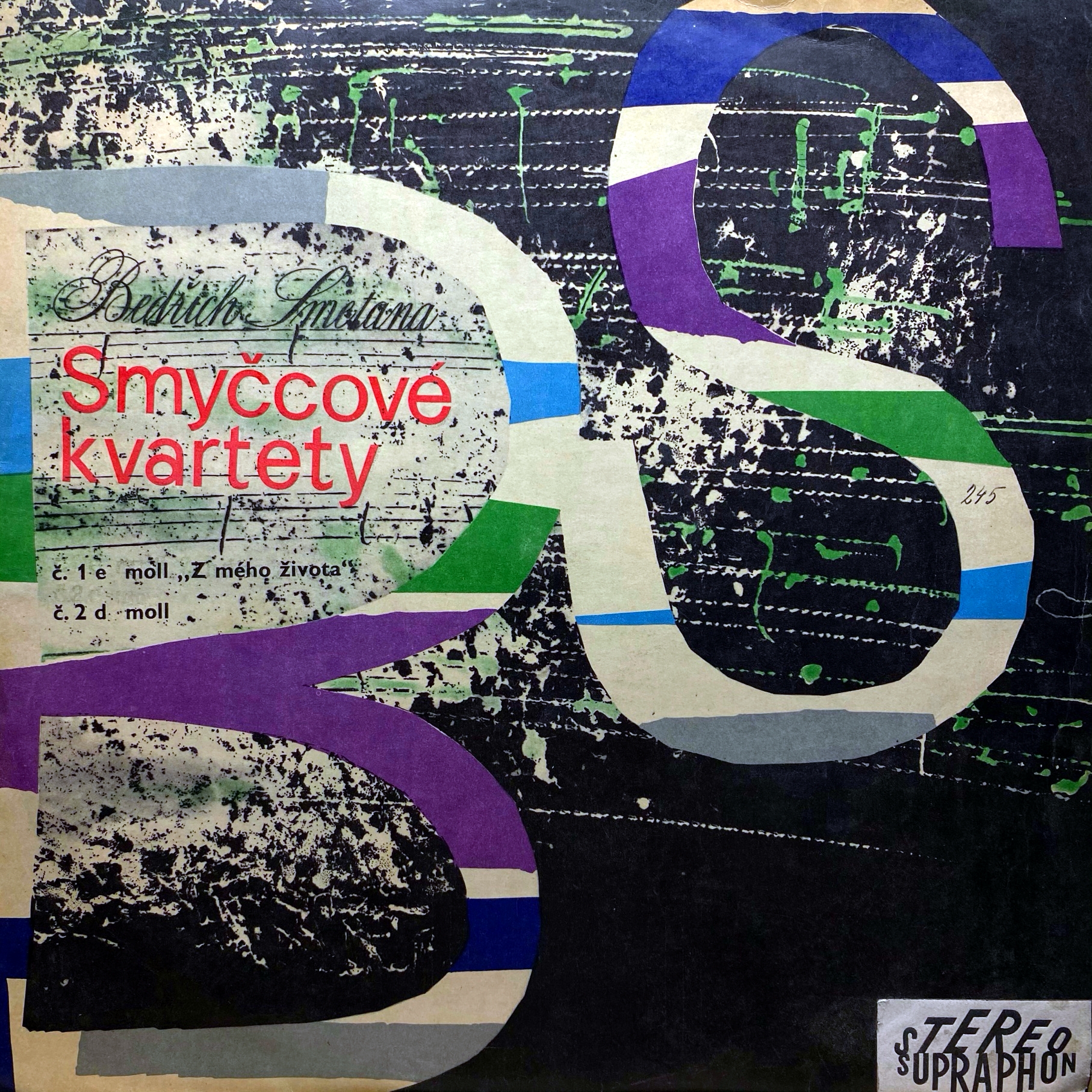 LP Bedřich Smetana ‎– Smyčcové Kvartety (Č. 1 E Moll „Z Mého Života“ / Č. 2 D Mo