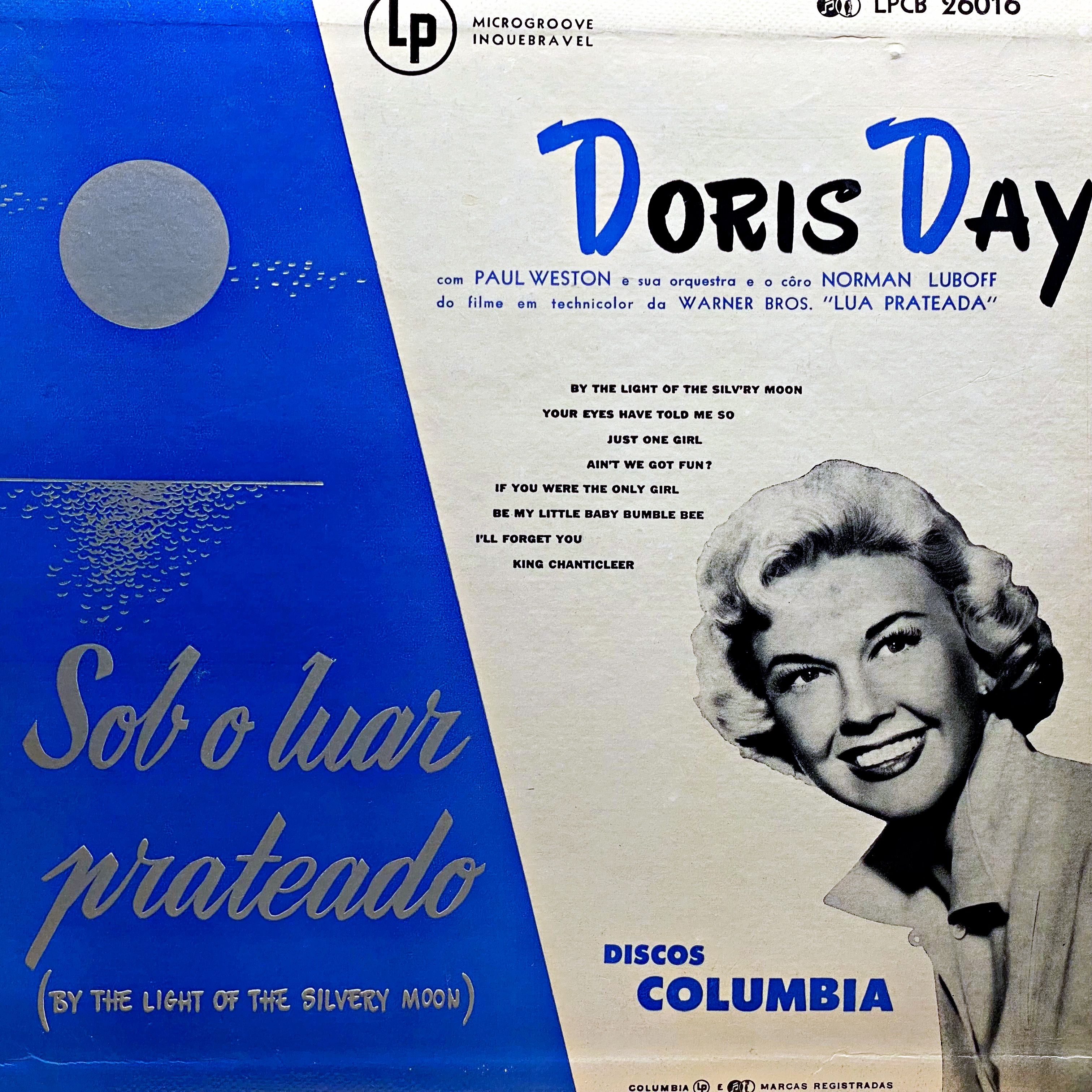 10" Doris Day, Paul Weston And His Orchestra - By The Light Of The Silvery Moon