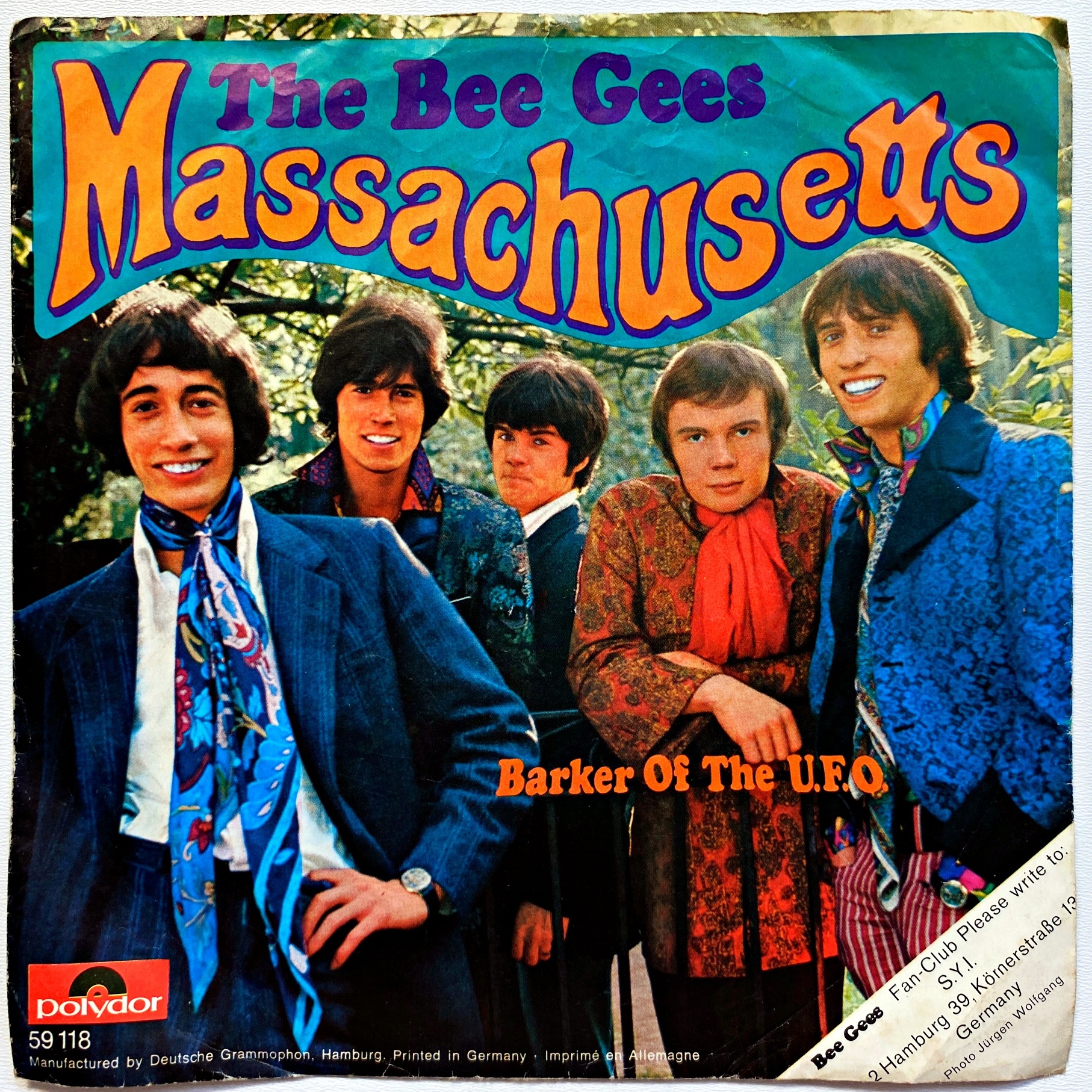 7" The Bee Gees – Massachusetts