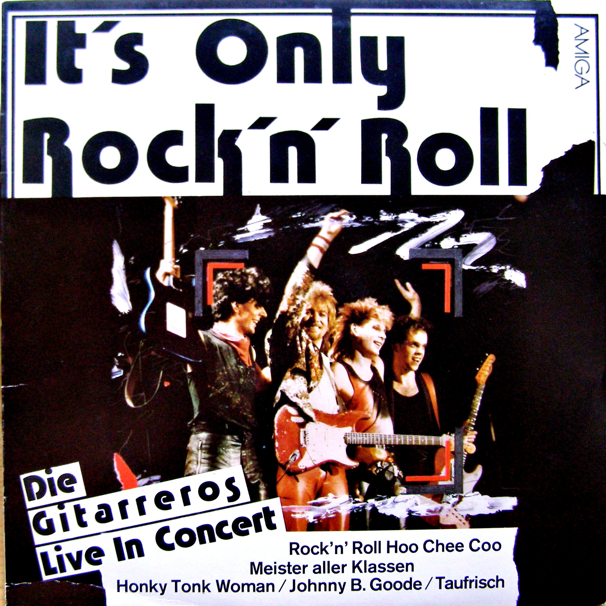 LP Die Gitarreros ‎– It's Only Rock'N' Roll - Die Gitarreros Live In Konzert