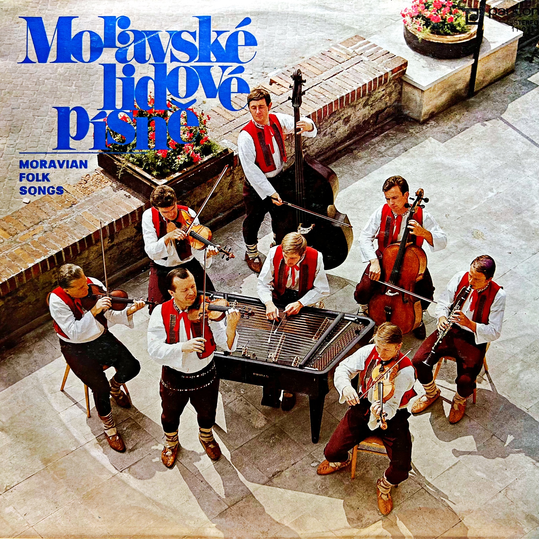 LP Moravská Cimbálová Muzika – Moravské Lidové Písně = Moravian Folk Songs