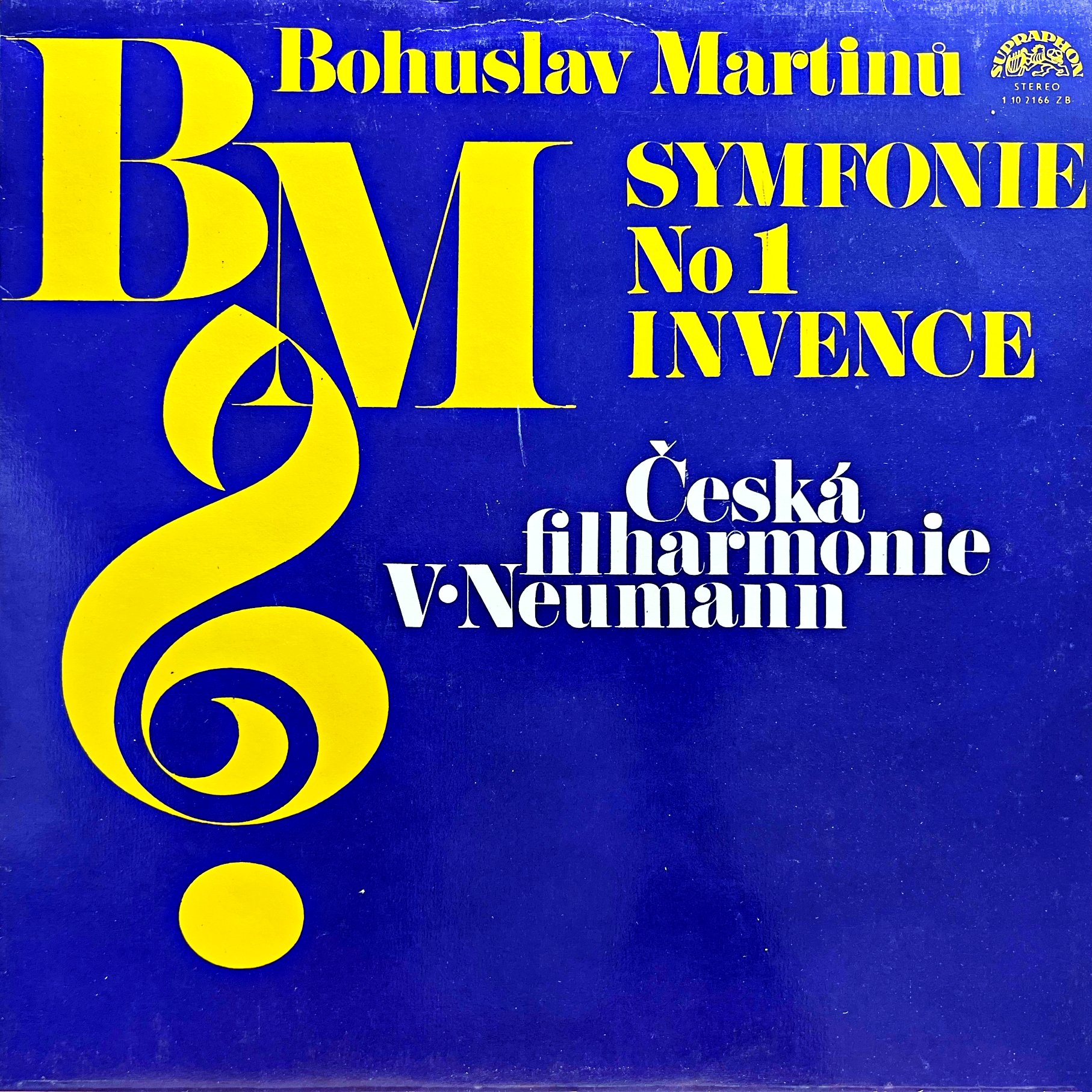 LP Bohuslav Martinů / V. Neumann – Symfonie No1 / Invence