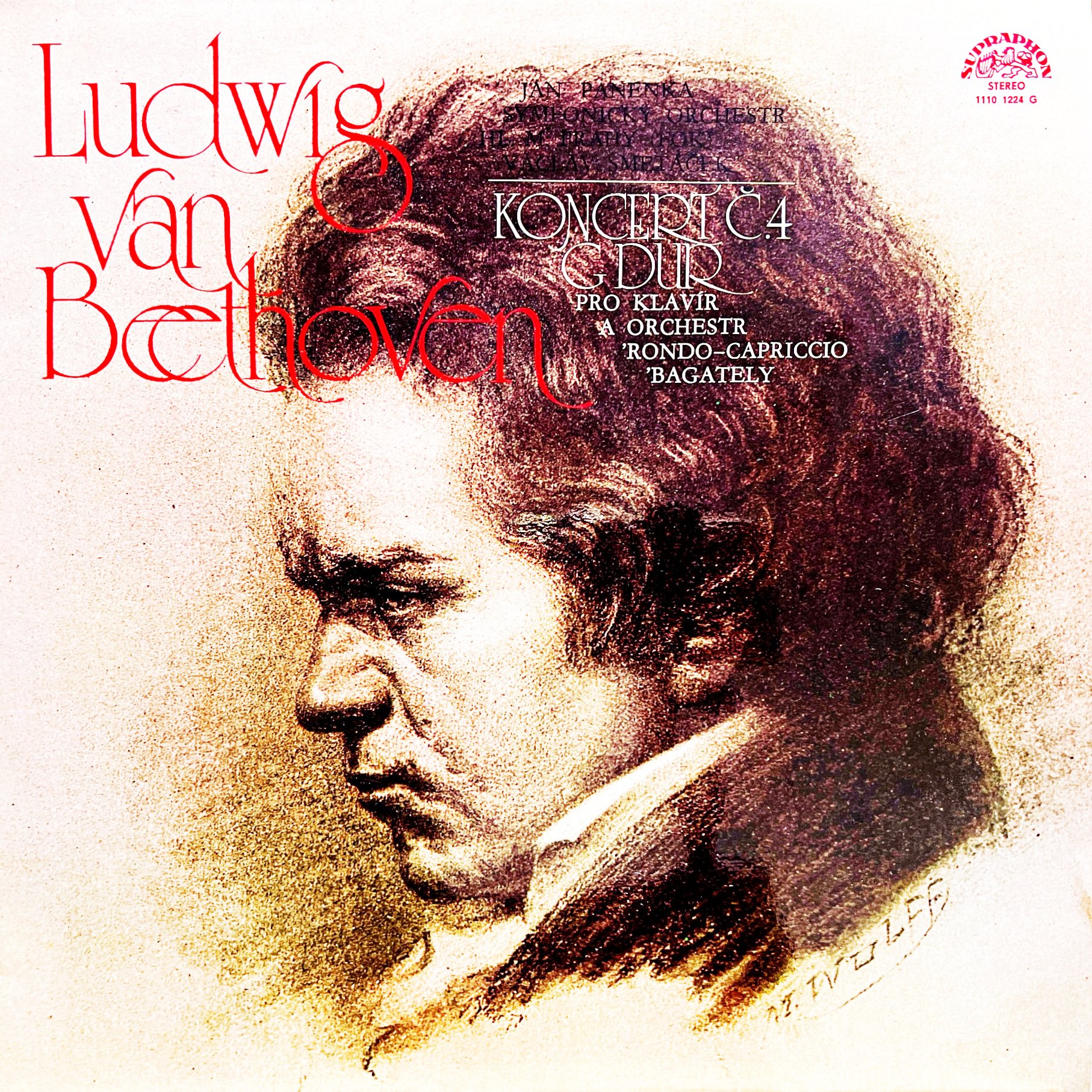 LP Beethoven, Panenka, Smetáček – Koncert Č.4 G Dur Pro Klavír A Orchestr / ...