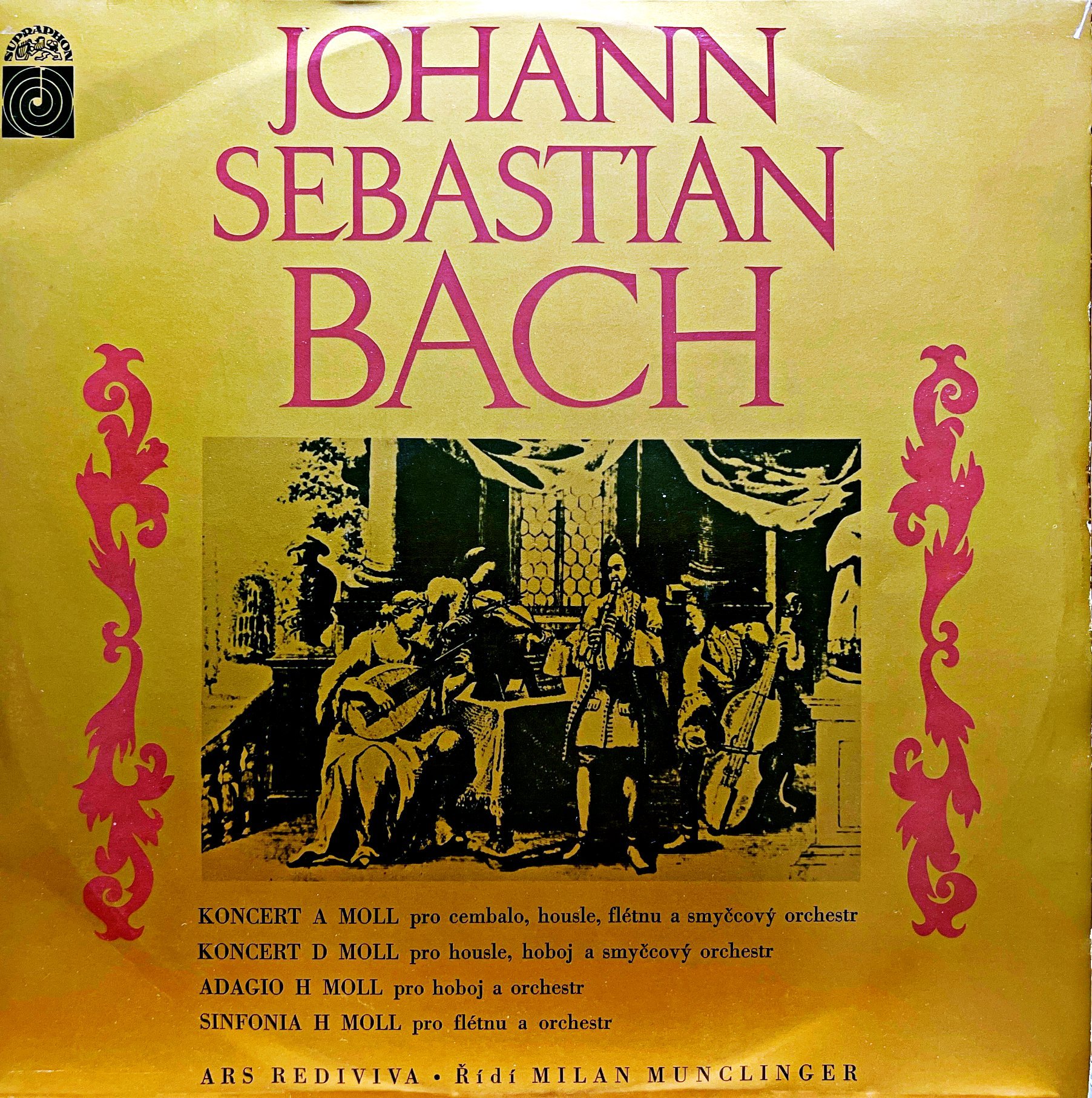 LP J. S. Bach / Ars Rediviva, Milan Munclinger – Concertos, Adagio, Sinfonia