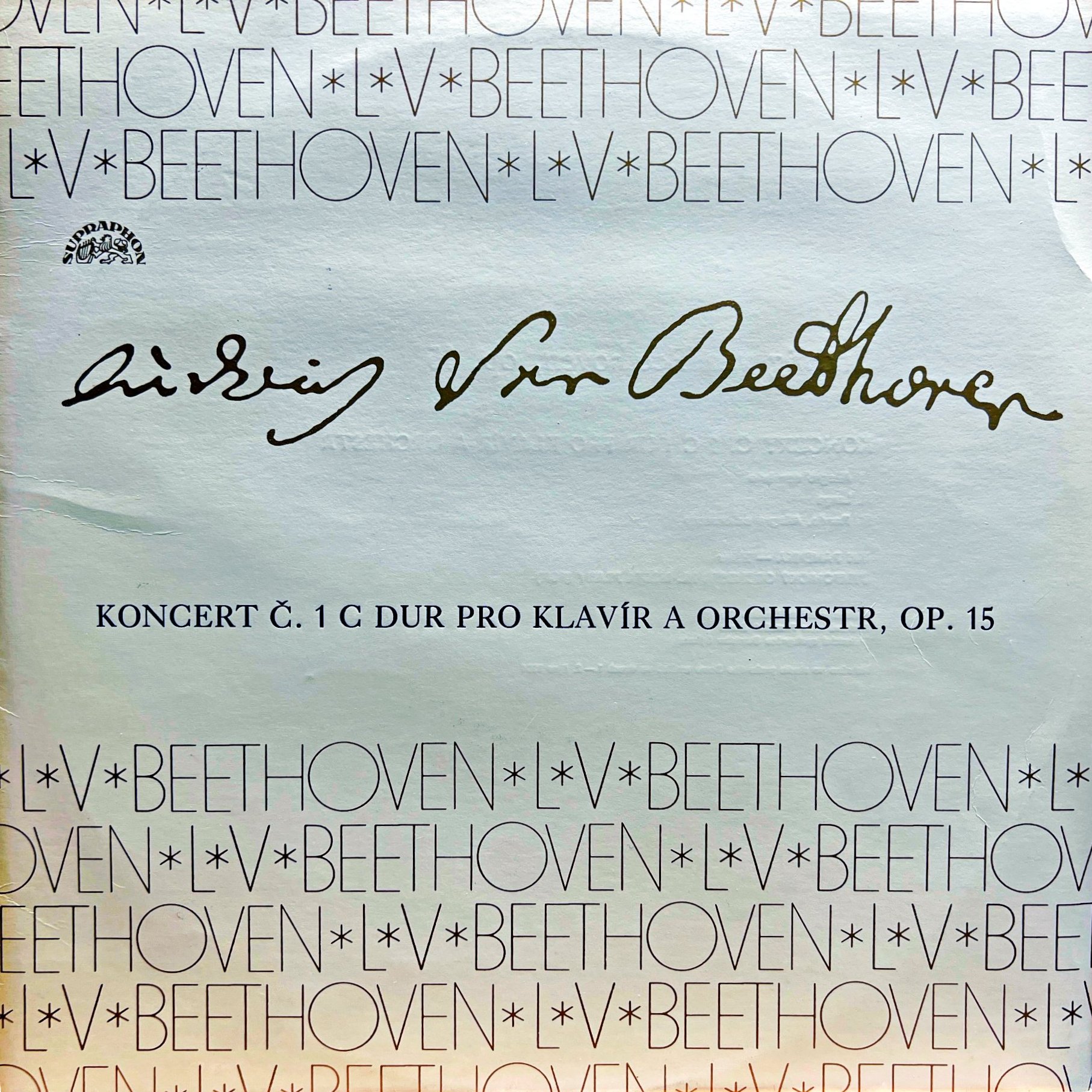 LP Ludwig Van Beethoven – Koncert Č. 1 C Dur Pro Klavír A Orchestr, Op. 15
