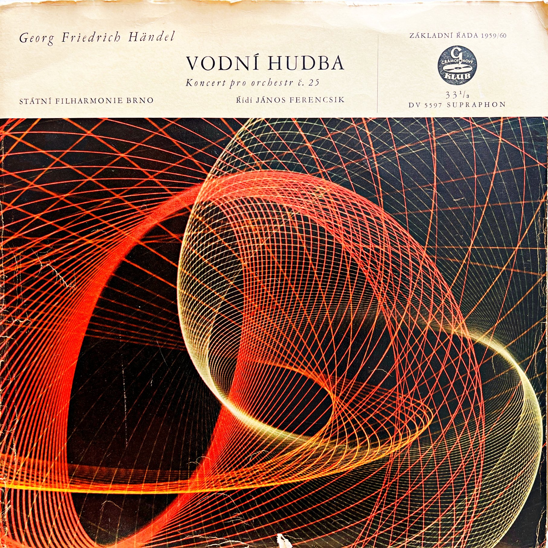 LP Georg Friedrich Händel – Vodní Hudba - Koncert Pro Orchestr Č. 25