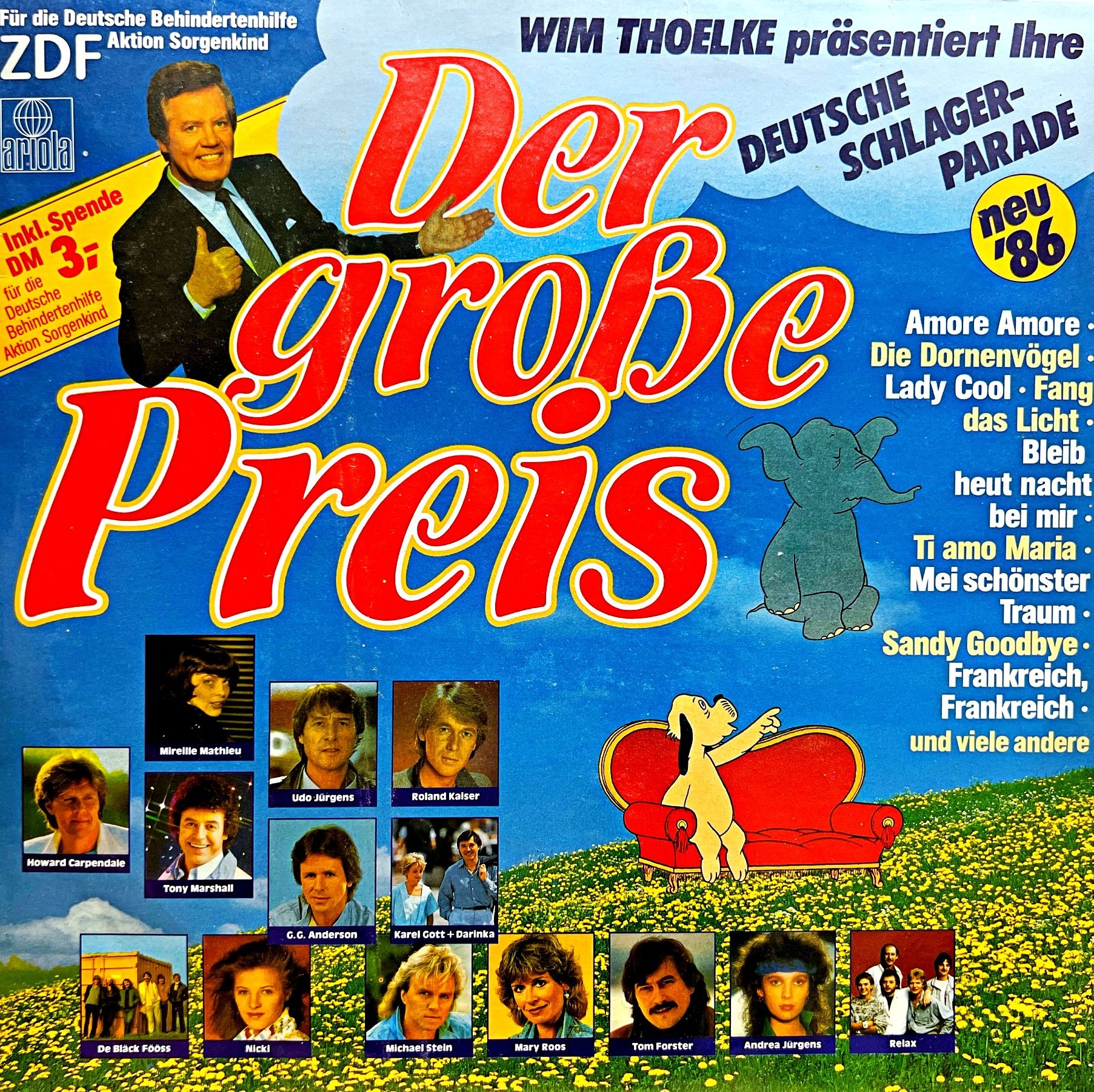 LP Various – Der Große Preis • Deutsche Schlager-Parade • Neu '86