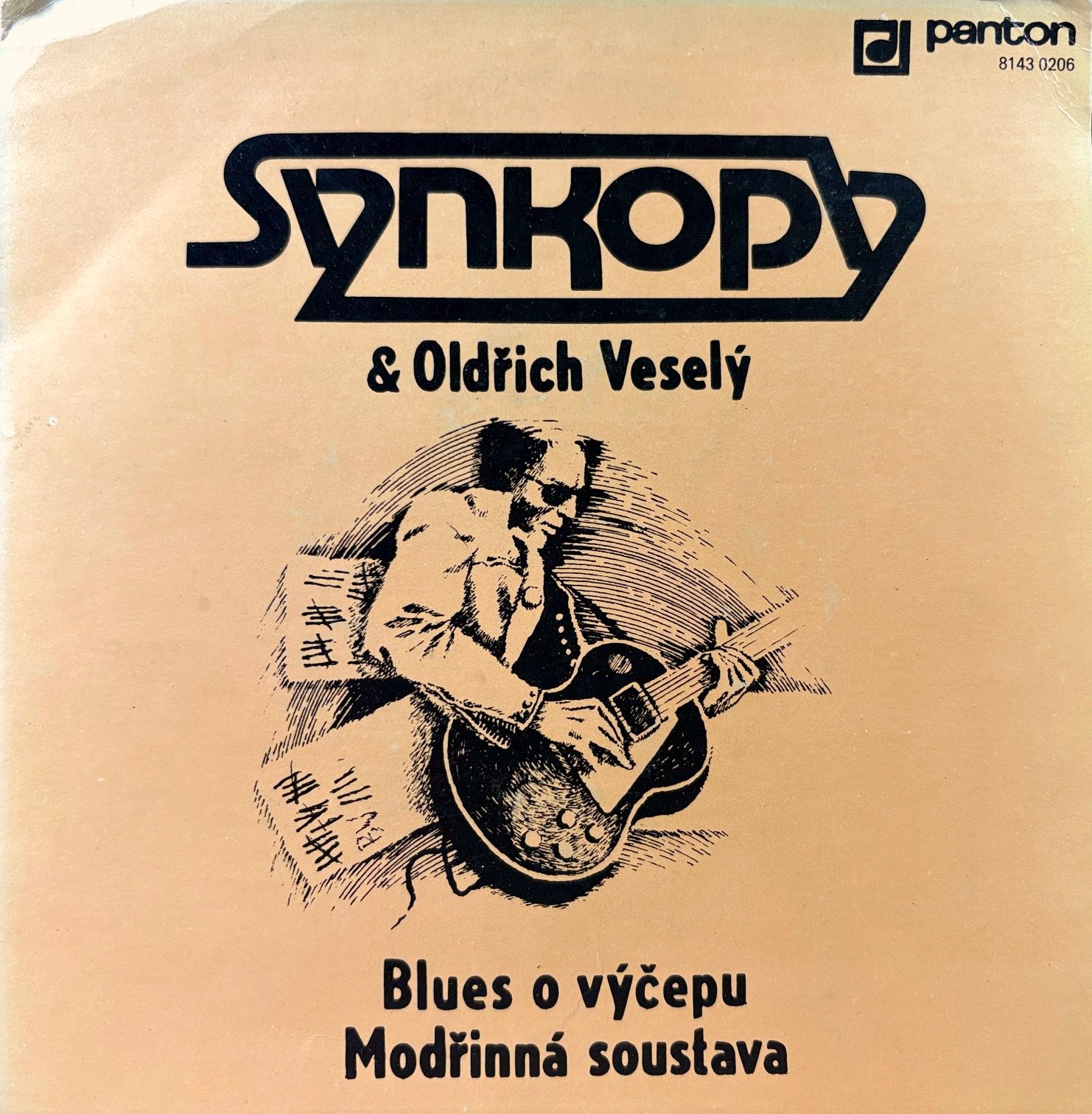 7" Synkopy & Oldřich Veselý – Blues O Výčepu / Modřinná Soustava