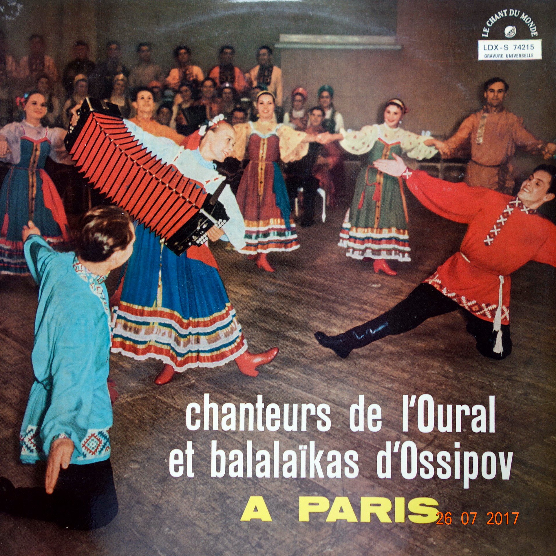 LP Chanteurs de l'Oural Et Balalaïkas D'Ossipov - A Paris
