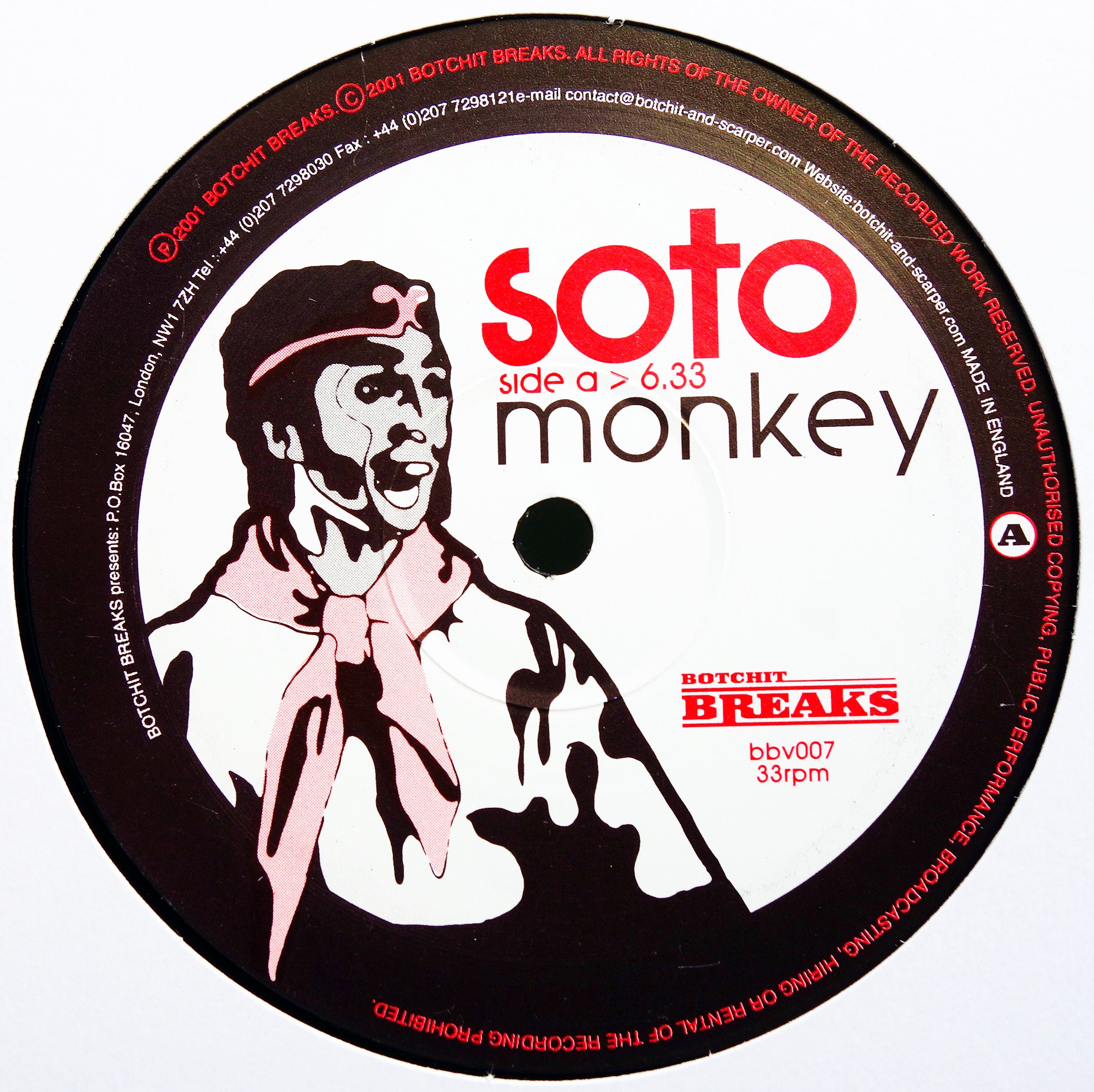 12" Soto ‎– Monkey