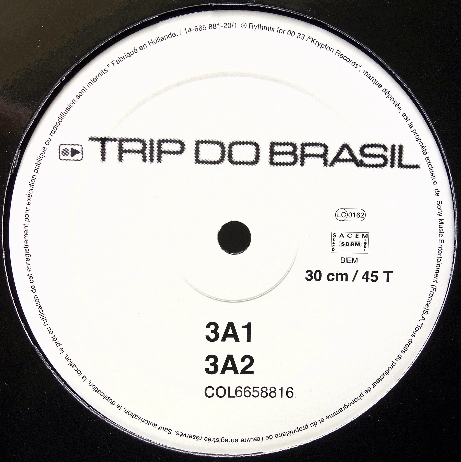 12" Various ‎– Trip Do Brasil #3