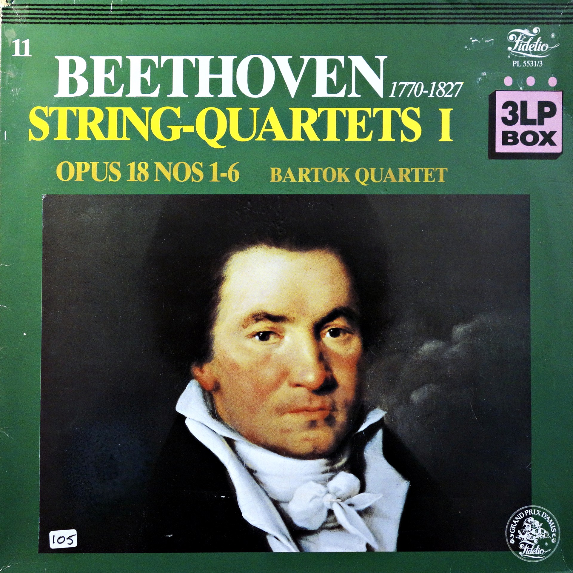 3xLP Ludvig Van Beethoven - String-Quartets I