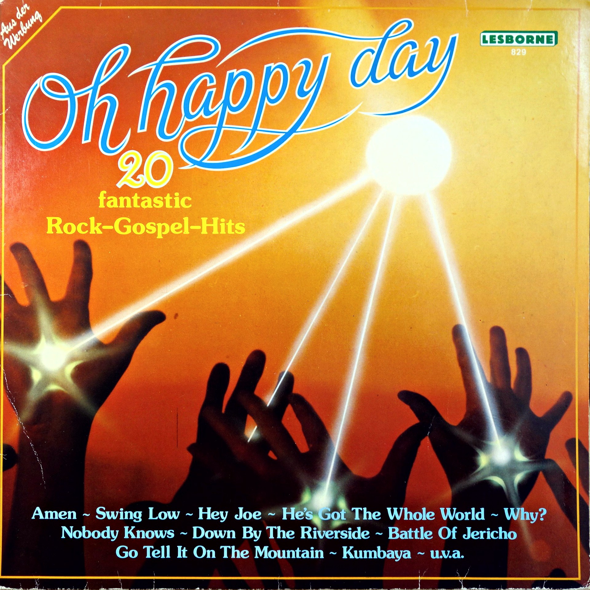 LP Lee Brown Singers ‎– Oh Happy Day - 20 Fantastic Rock-Gospel-Hits