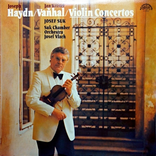 LP Joseph Haydn, J.K.Vaňhal - Josef Suk, Josef Vlach ‎– Violin Concertos