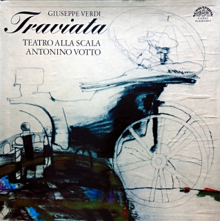 3xLP Giuseppe Verdi, Renata Scotto, Conducted By Antonino Votto - La Traviata