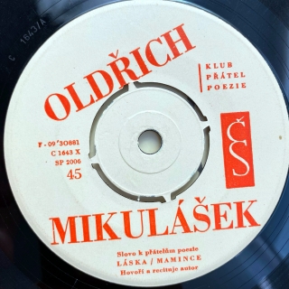 7" Oldřich Mikulášek – Svlékaní Hadů