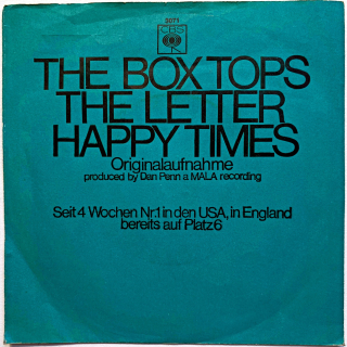 7" The Box Tops – The Letter / Happy Times