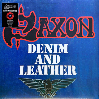 LP Saxon ‎– Denim And Leather