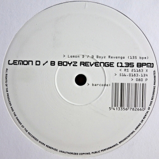 10" Lemon D ‎– B Boyz Revenge (135 BPM)